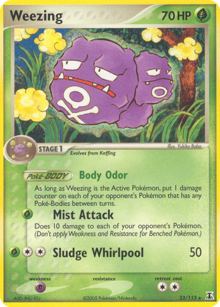 Weezing card