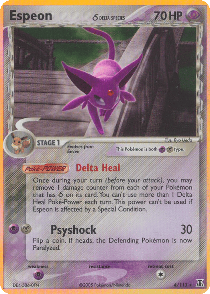 Espeon δ card