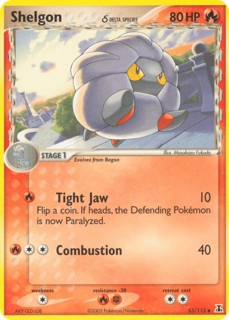 Shelgon δ card
