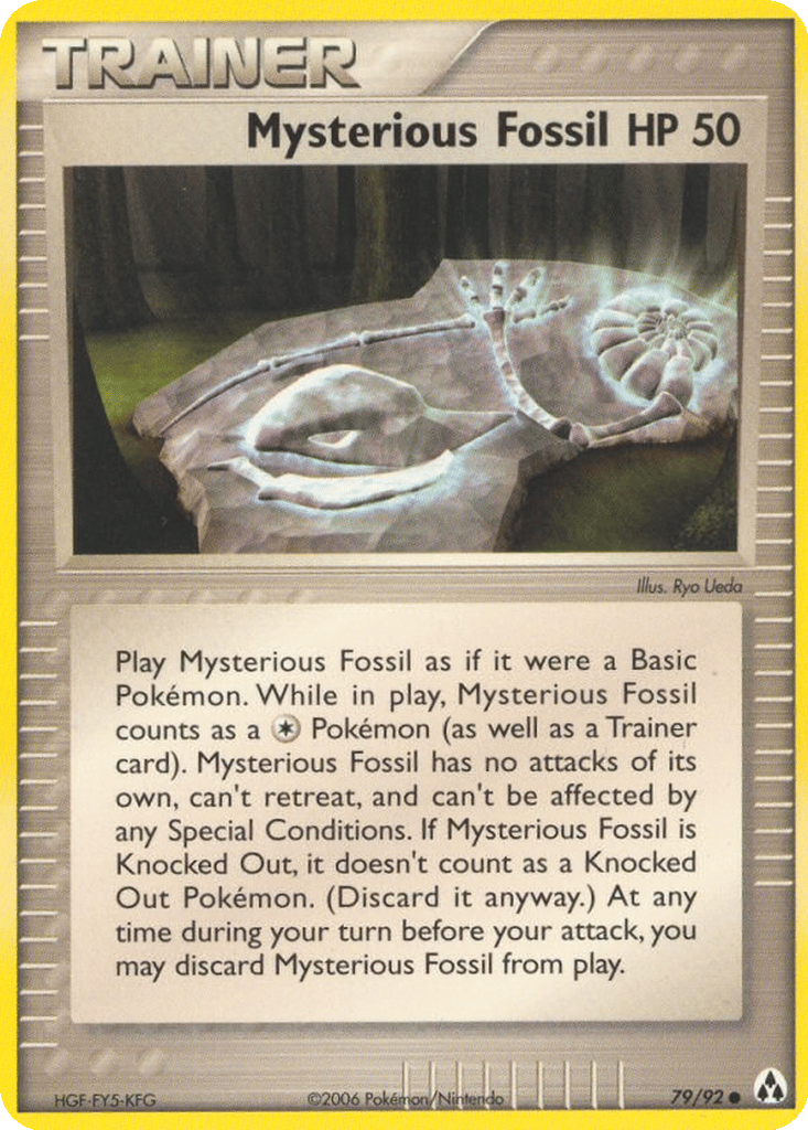 Mysterious Fossil card