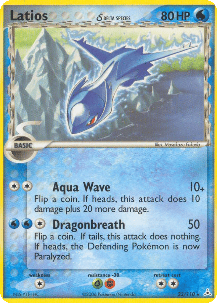 Latios δ card