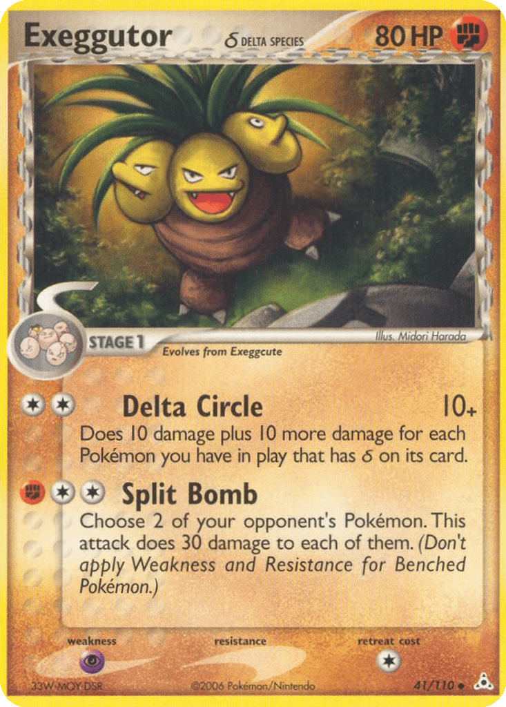 Exeggutor δ card
