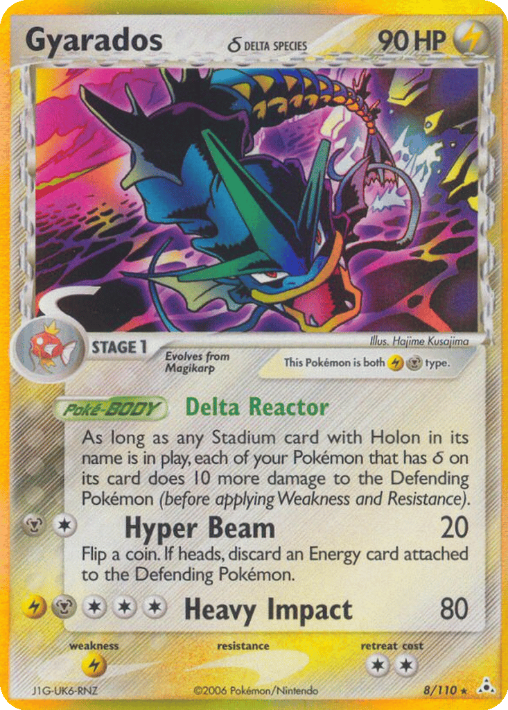 Gyarados δ card
