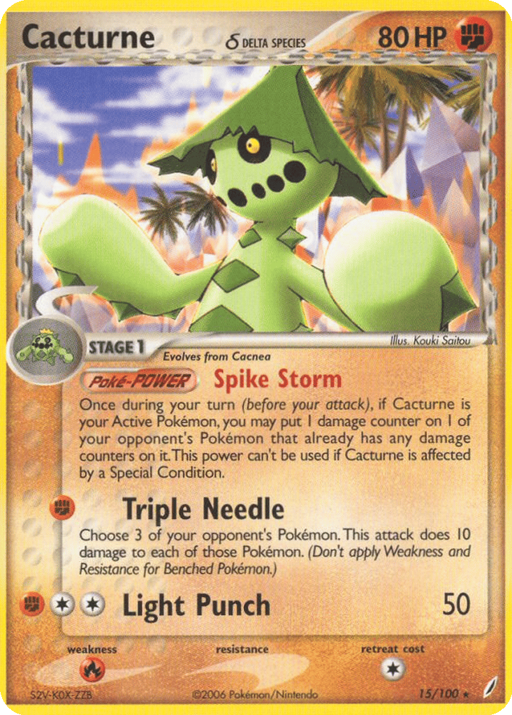 Cacturne δ card