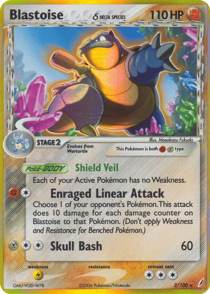 Blastoise δ card