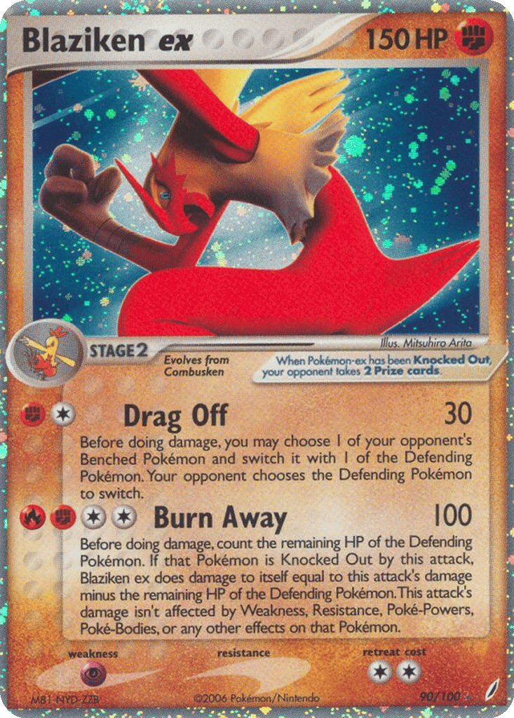 Blaziken ex card