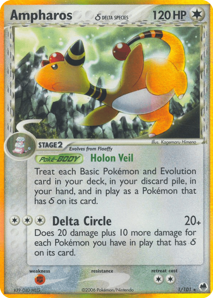 Ampharos δ card
