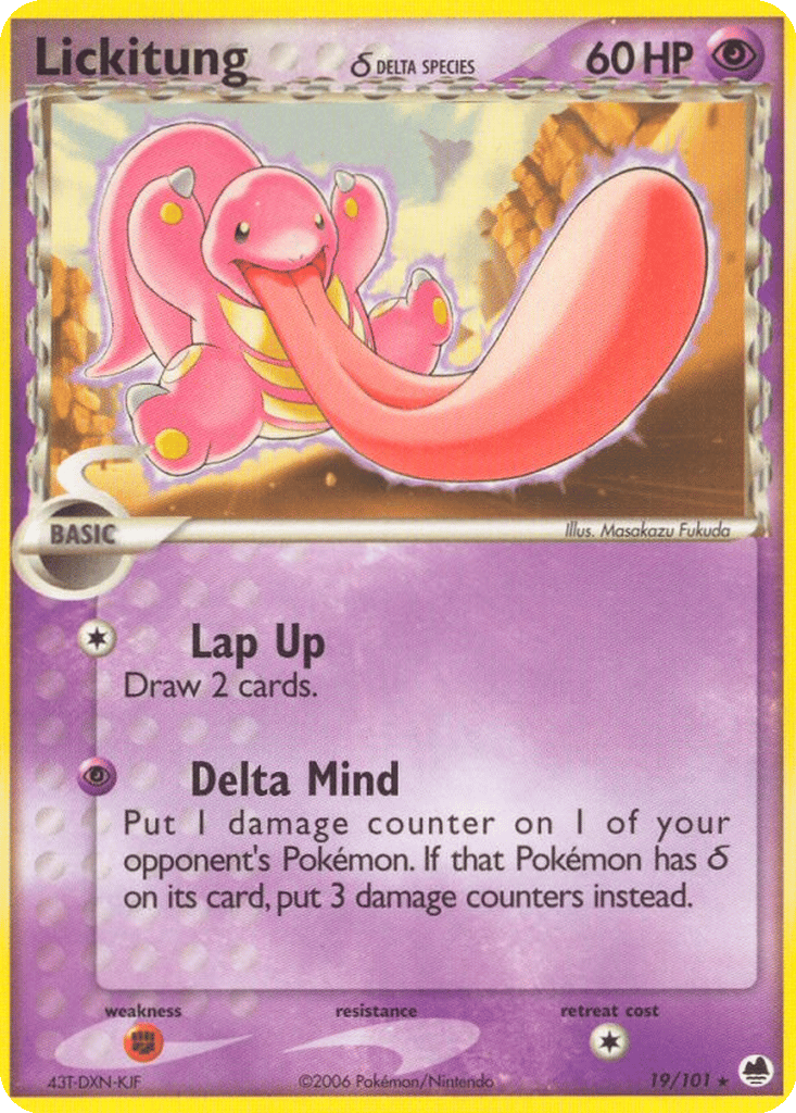 Lickitung δ card