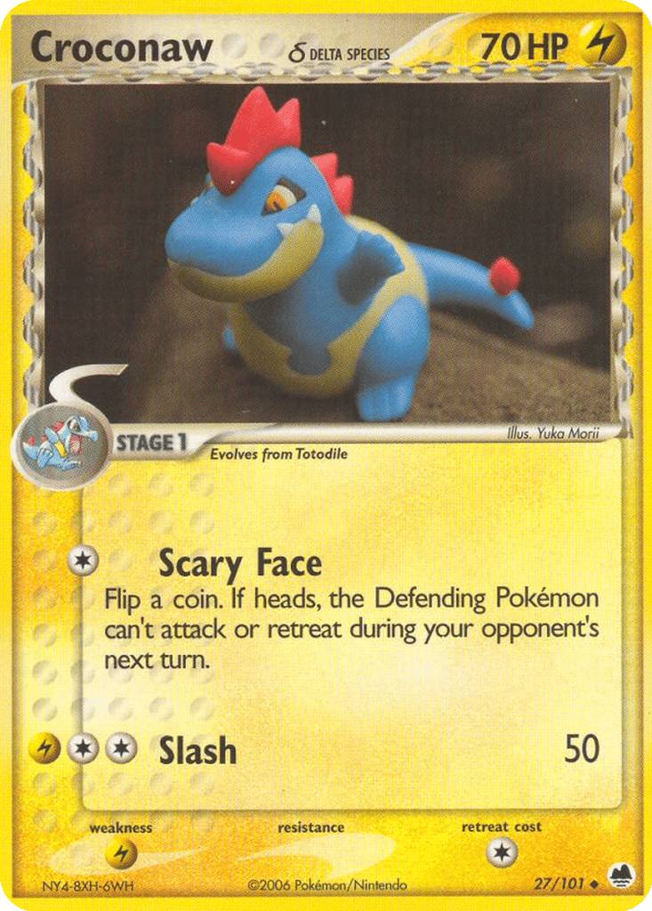 Croconaw δ card