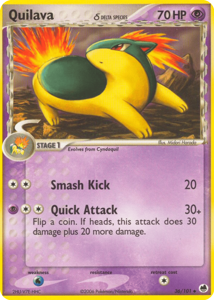 Quilava δ card