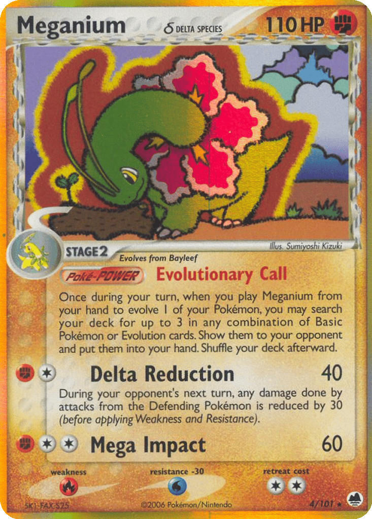 Meganium δ card