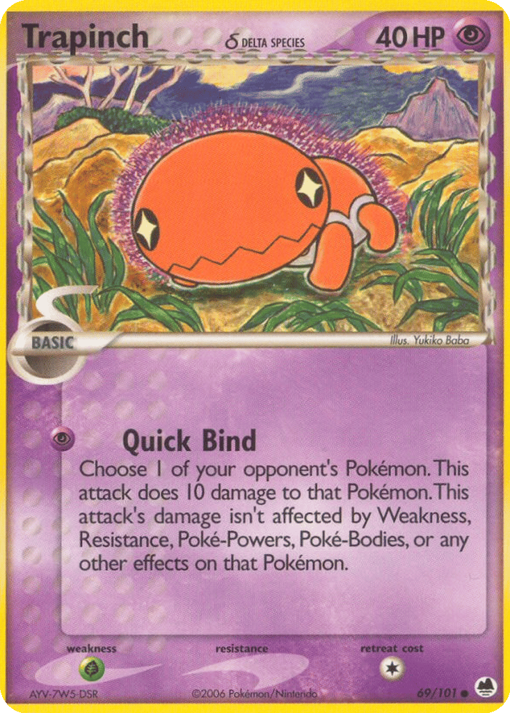 Trapinch δ card
