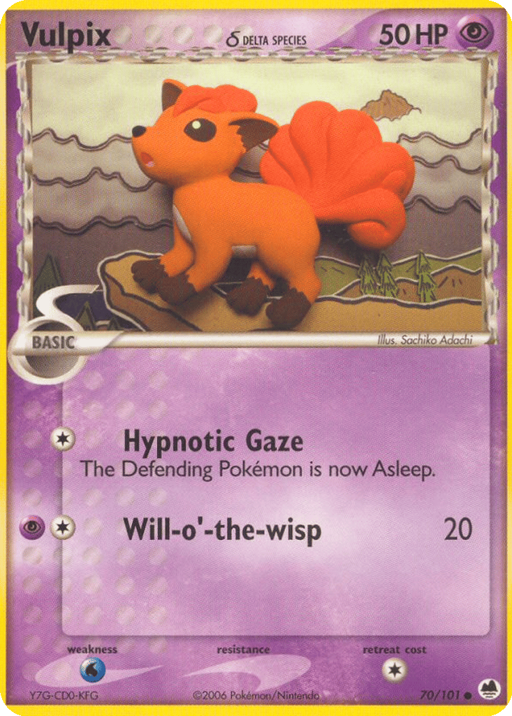 Vulpix δ card