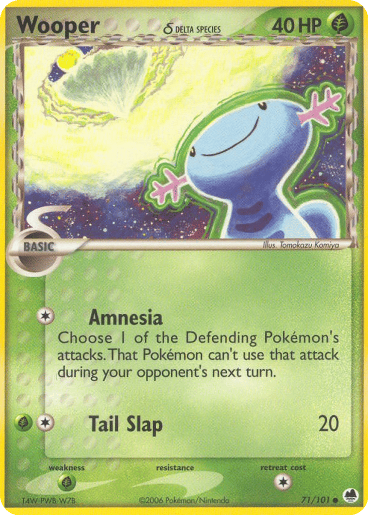 Wooper δ card