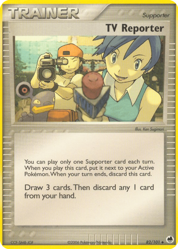 TV Reporter card