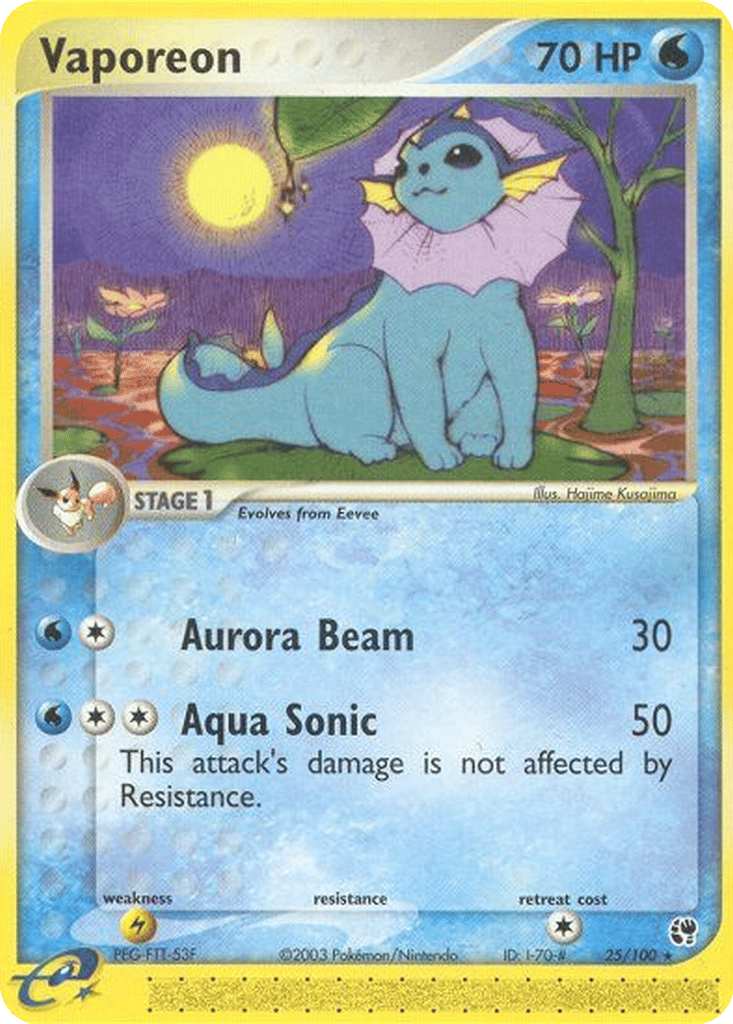Vaporeon card