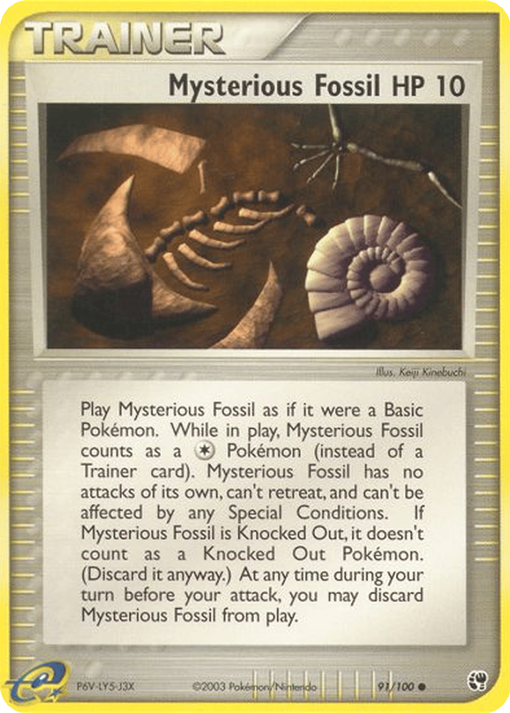Mysterious Fossil card