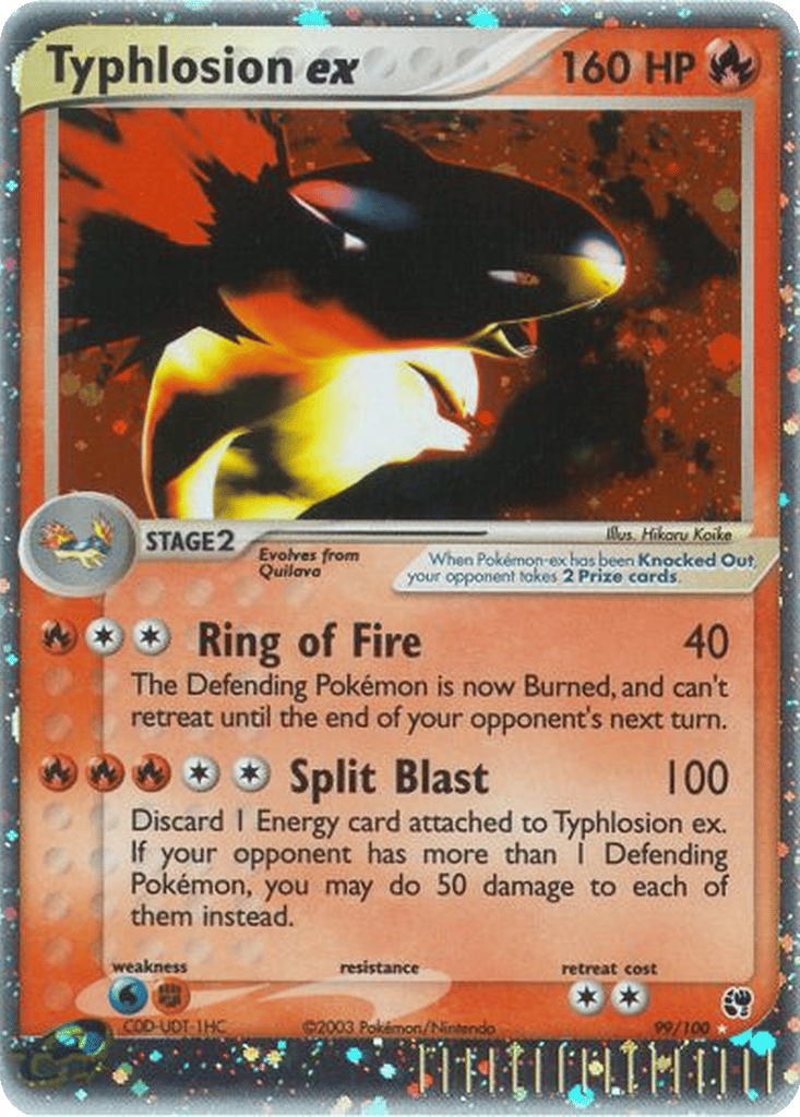 Typhlosion ex card