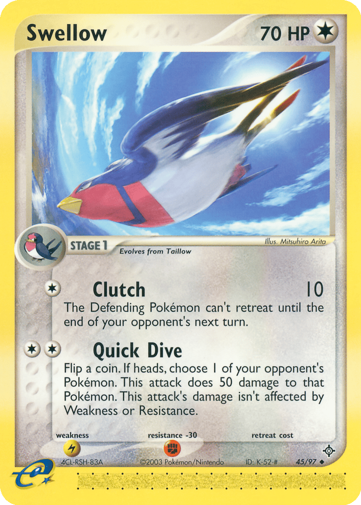 Swellow card