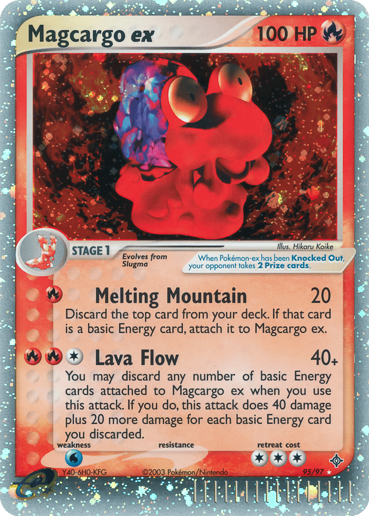 Magcargo ex card