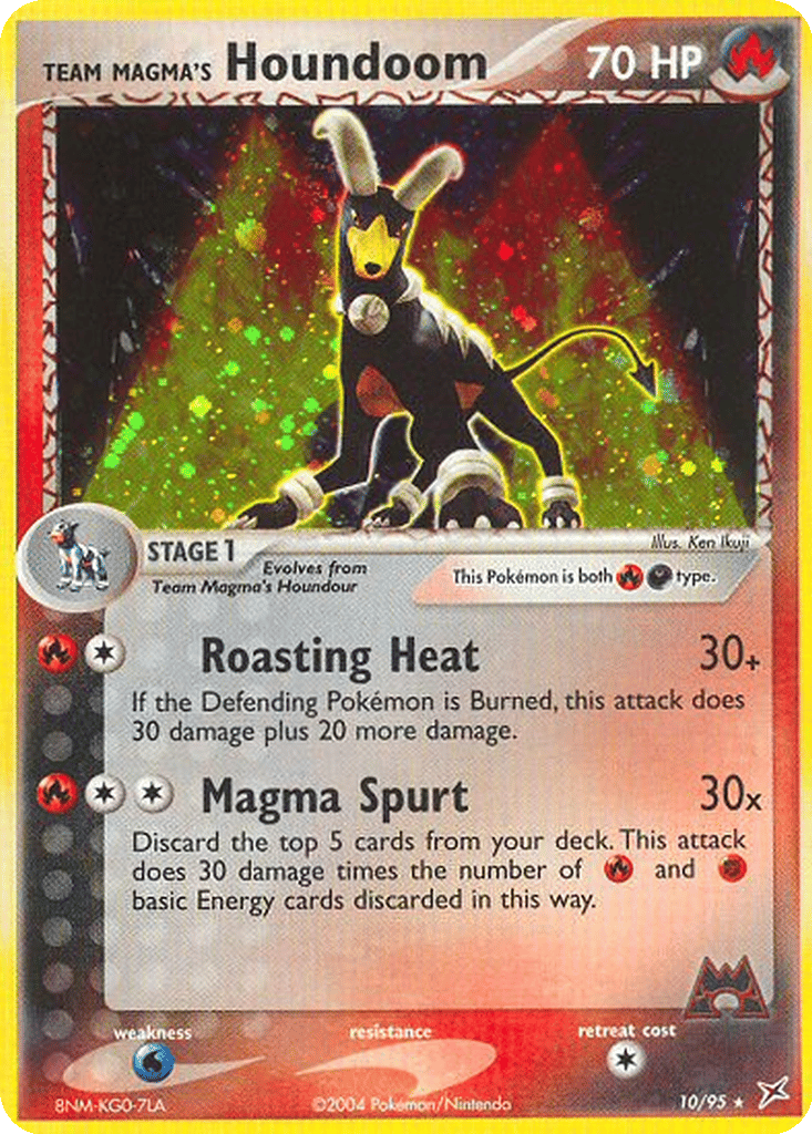 Team Magma's Houndoom card