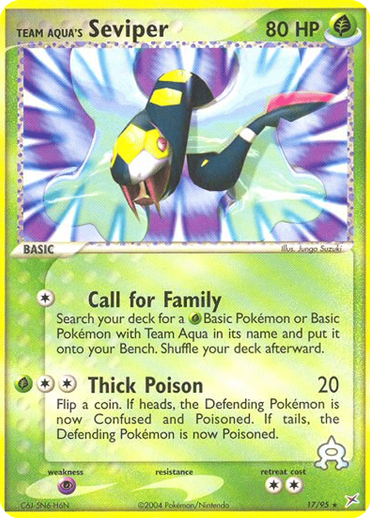 Team Aqua's Seviper card