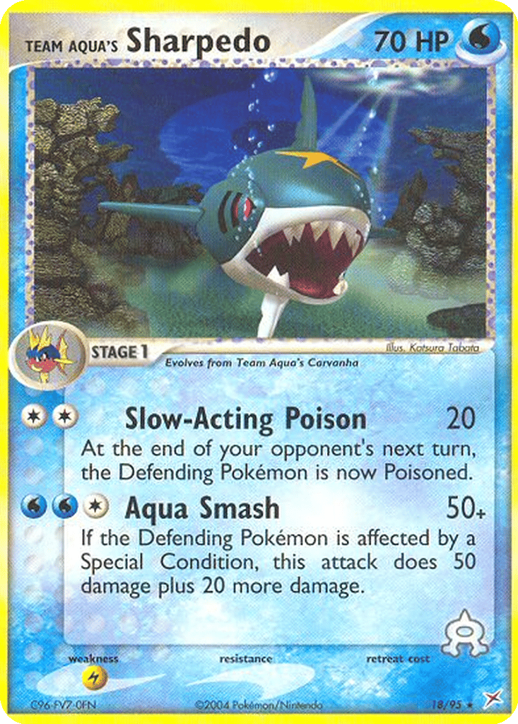 Team Aqua's Sharpedo card