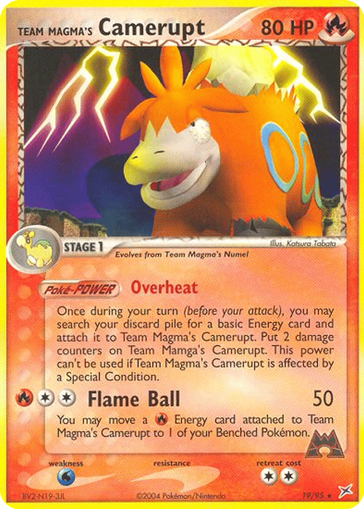Team Magma's Camerupt card