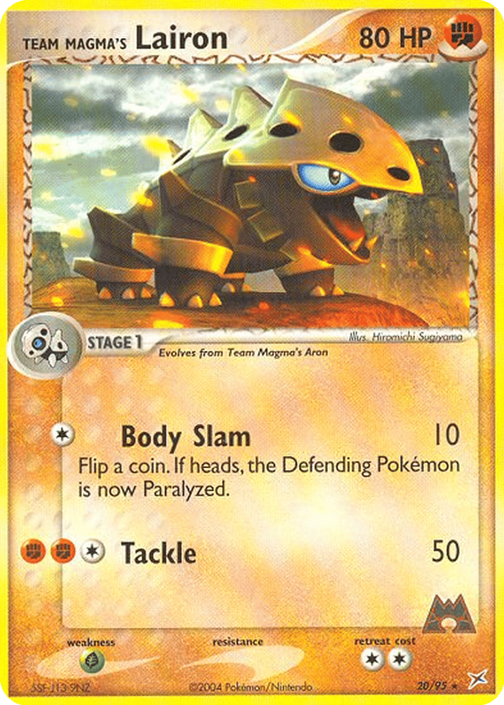 Team Magma's Lairon card