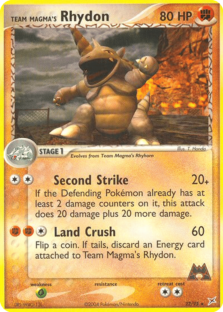 Team Magma's Rhydon card