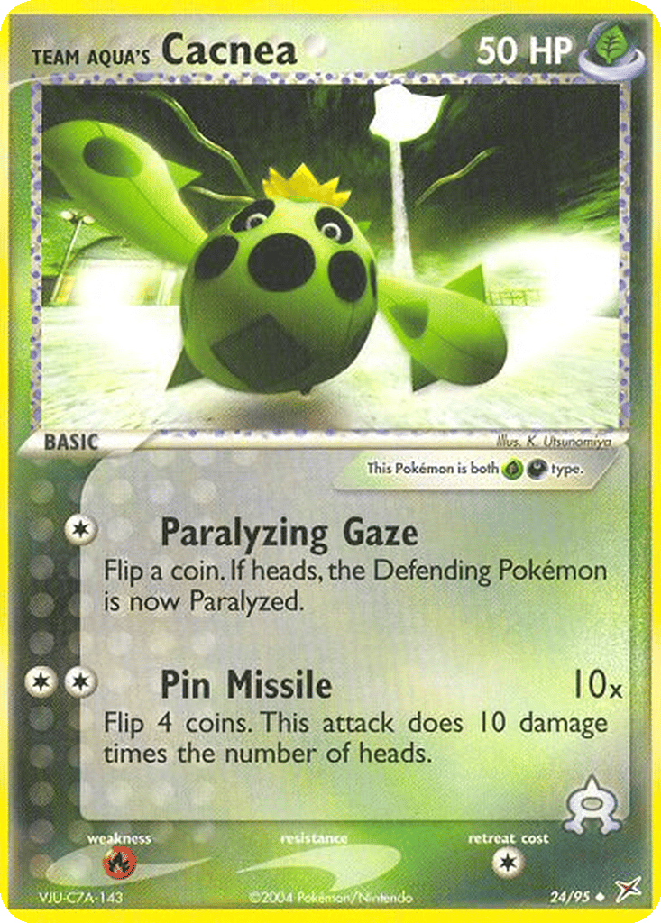 Team Aqua's Cacnea card