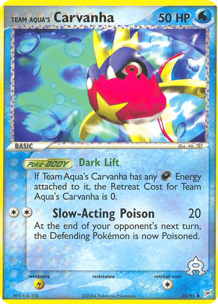 Team Aqua's Carvanha card