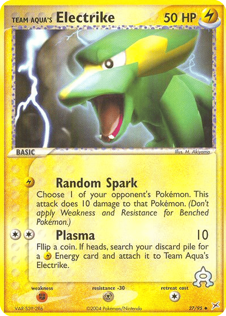 Team Aqua's Electrike card