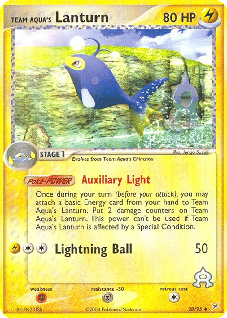 Team Aqua's Lanturn card