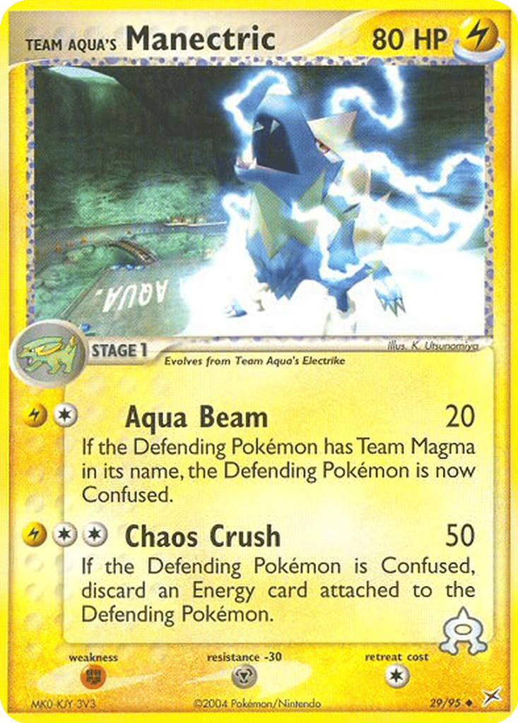 Team Aqua's Manectric card