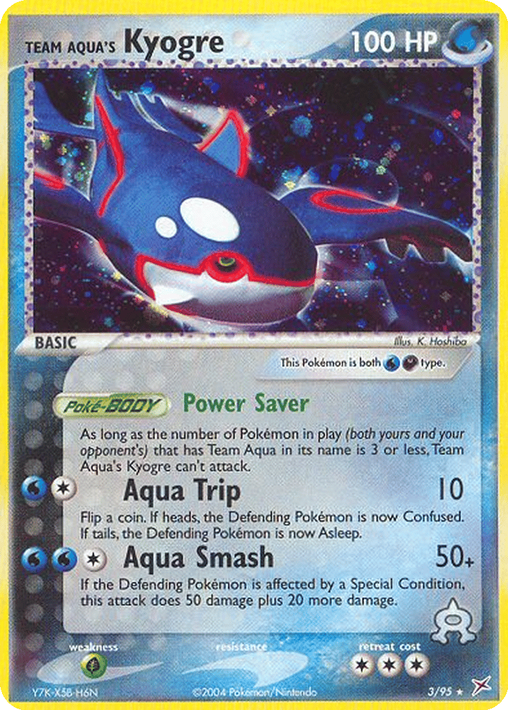 Team Aqua's Kyogre card