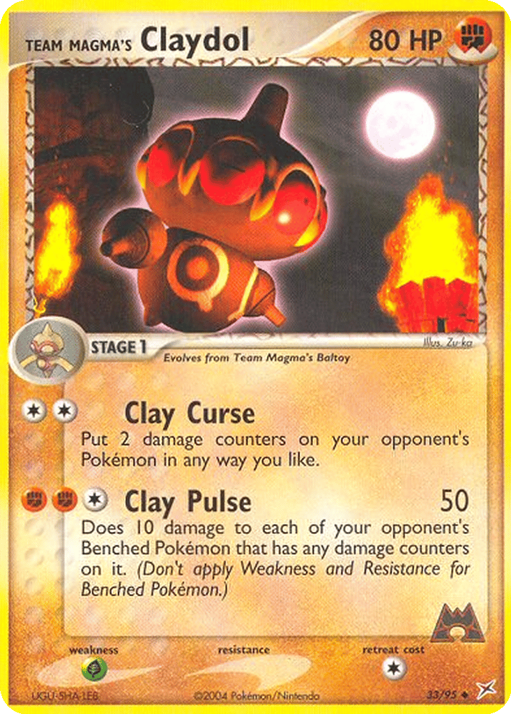 Team Magma's Claydol card