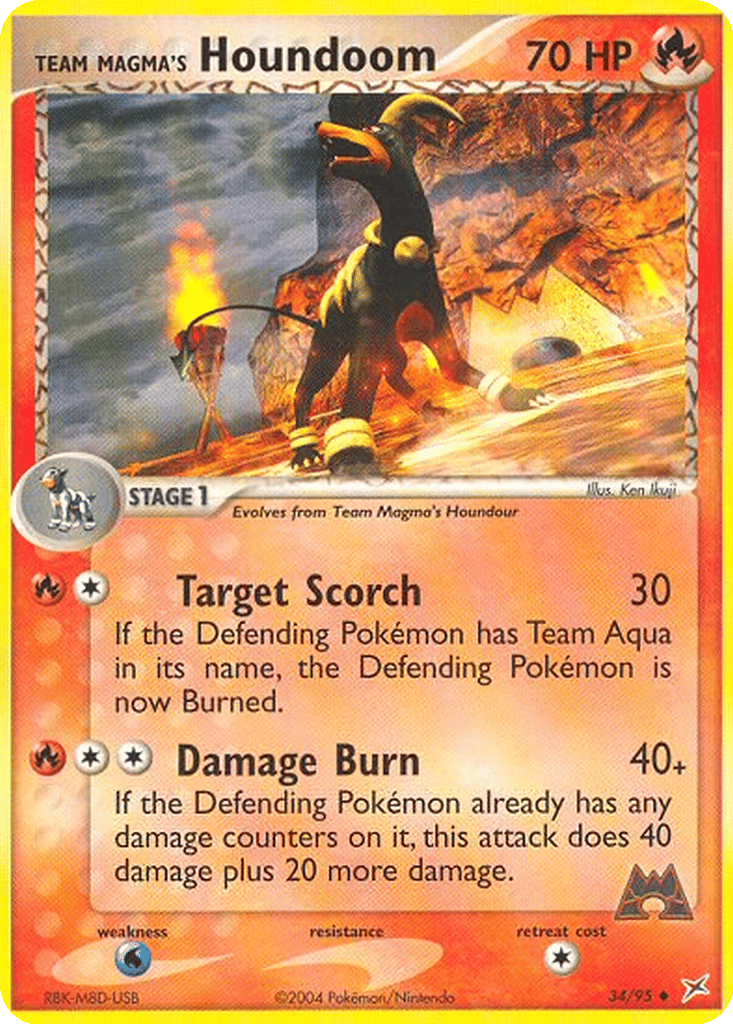 Team Magma's Houndoom card