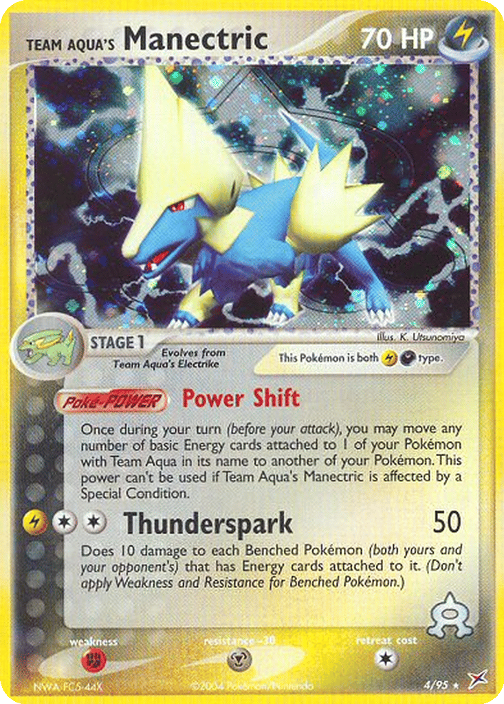 Team Aqua's Manectric card