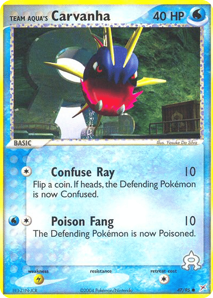 Team Aqua's Carvanha card