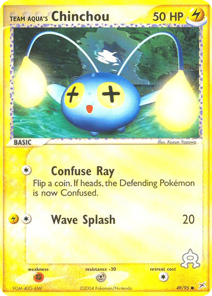 Team Aqua's Chinchou card