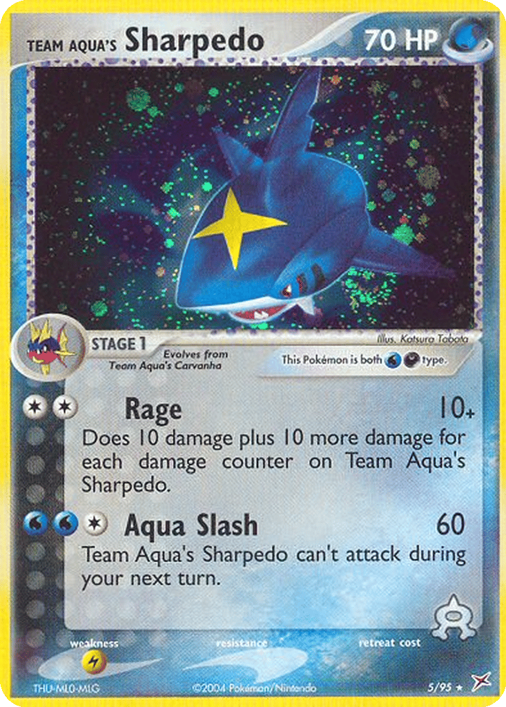 Team Aqua's Sharpedo card