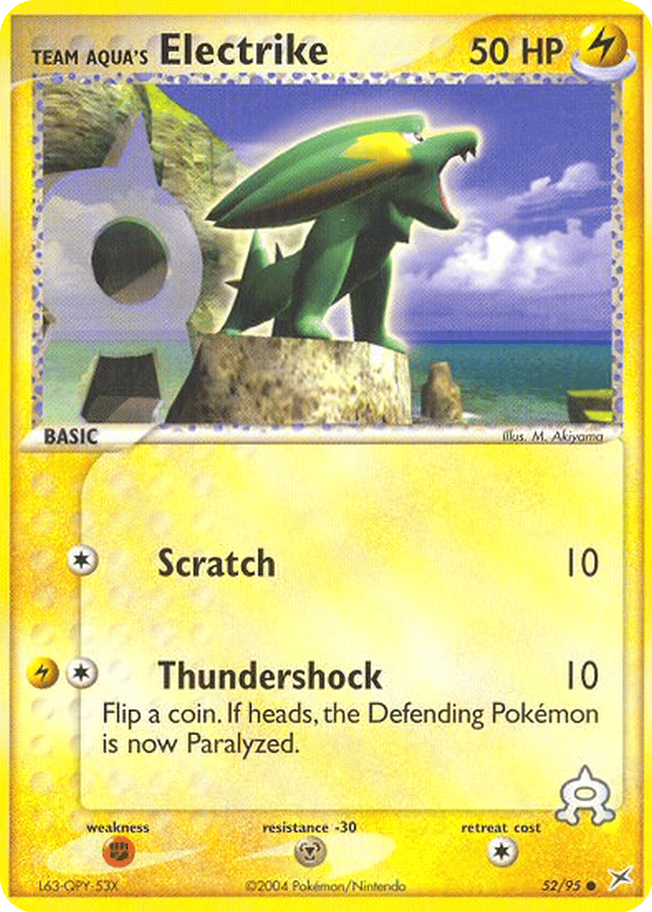 Team Aqua's Electrike card