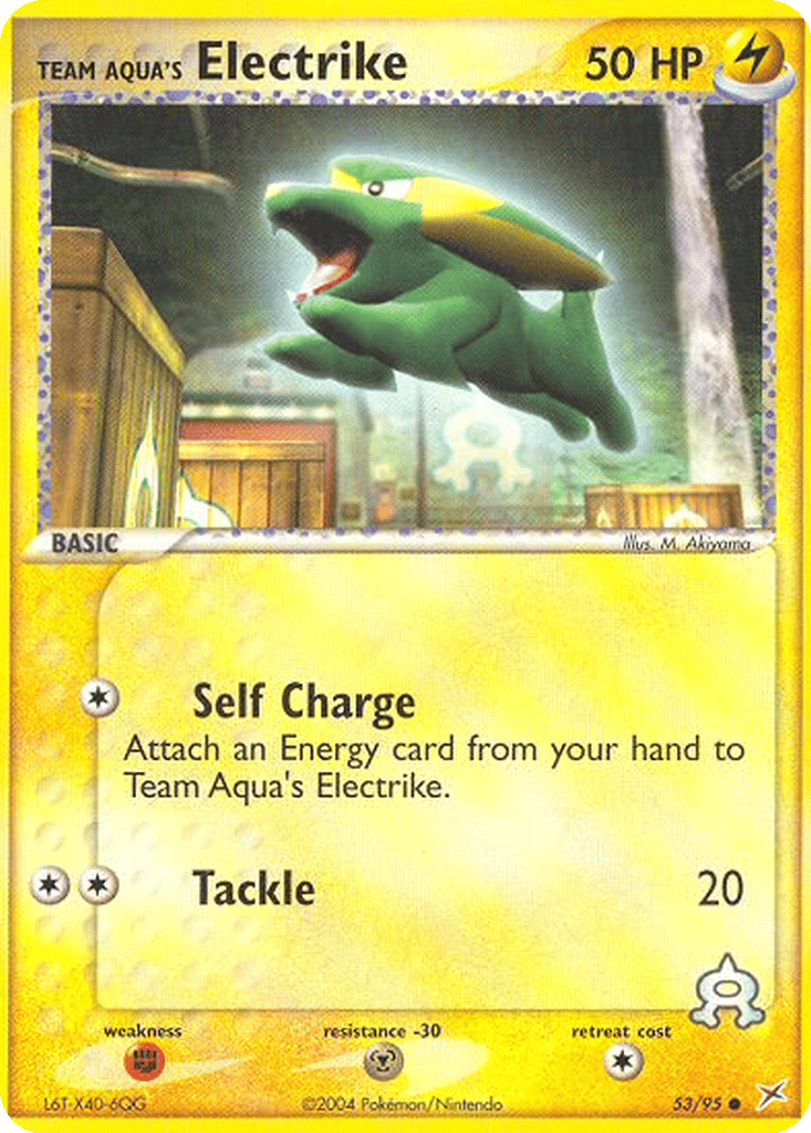 Team Aqua's Electrike card