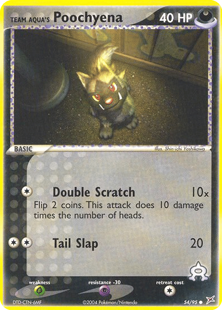 Team Aqua's Poochyena card