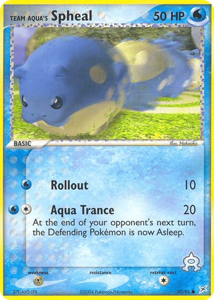 Team Aqua's Spheal card