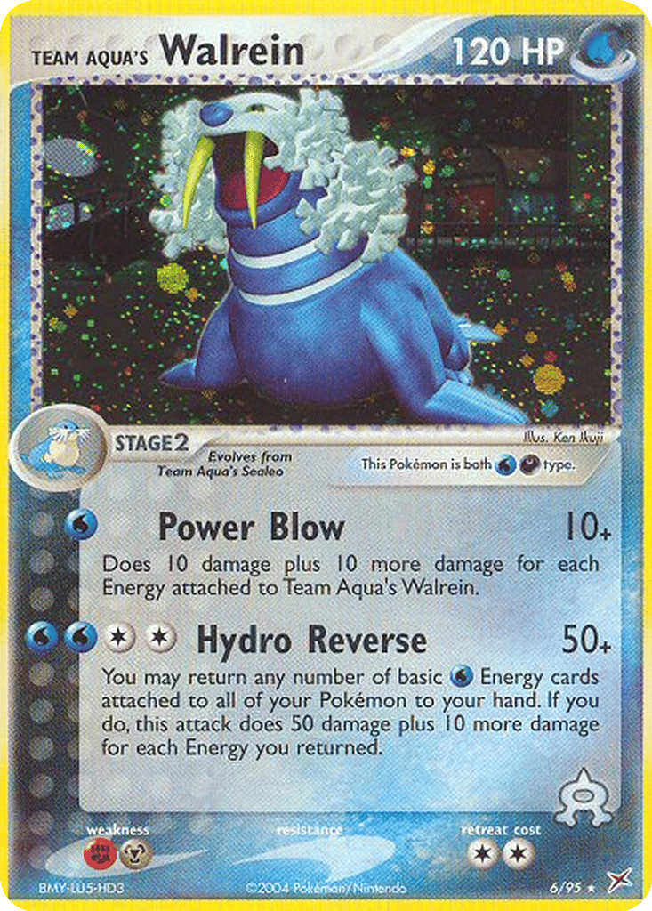 Team Aqua's Walrein card