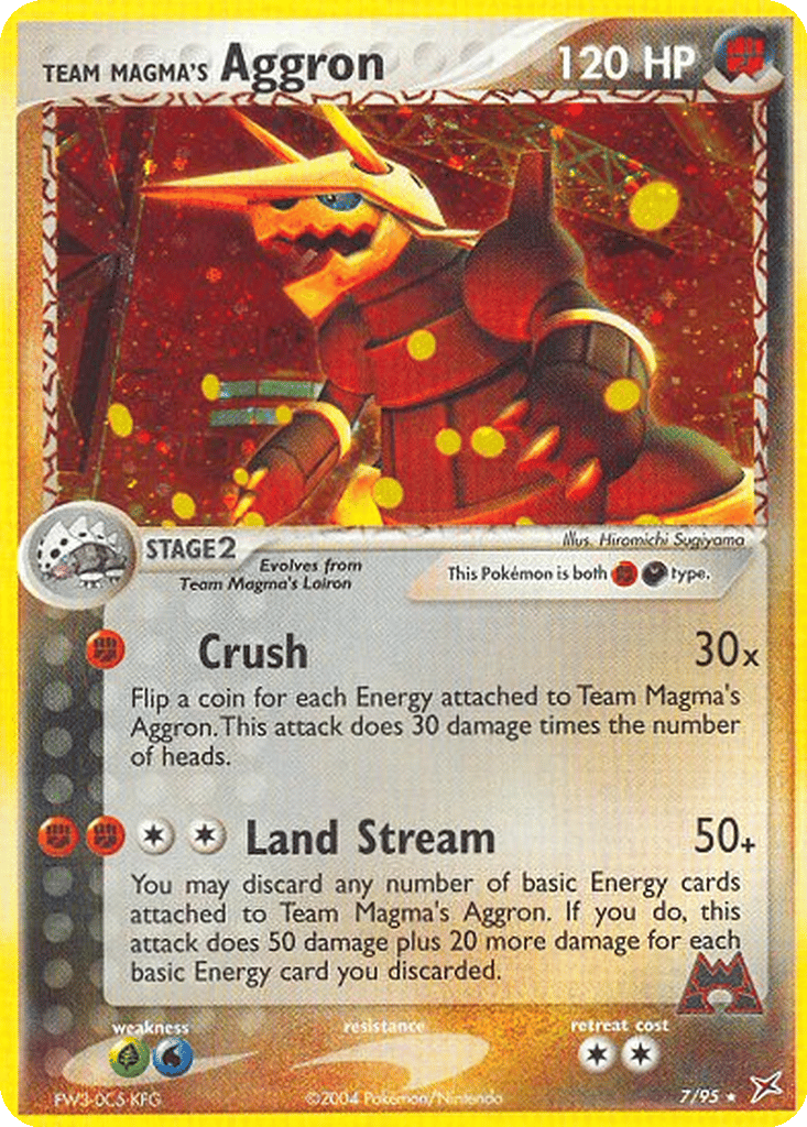 Team Magma's Aggron card