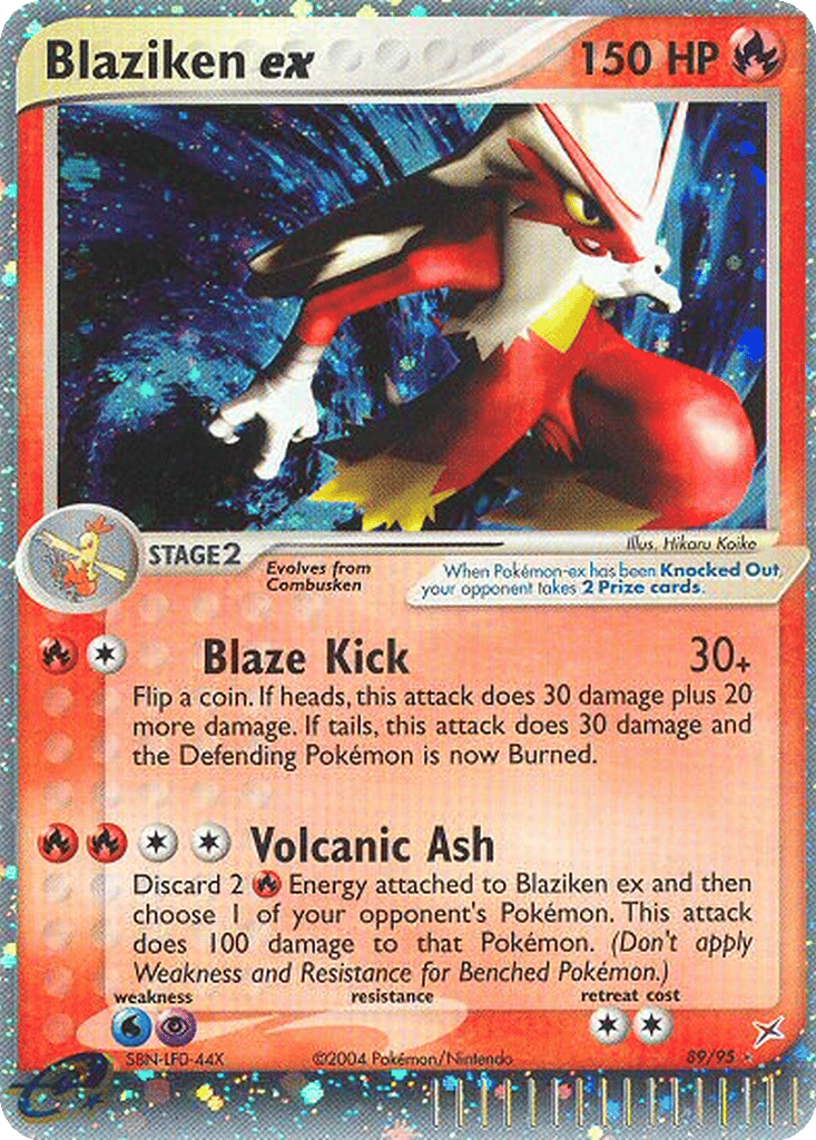 Blaziken ex card