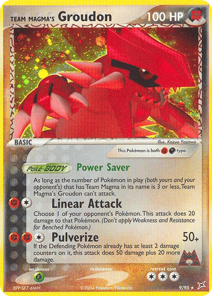Team Magma's Groudon card
